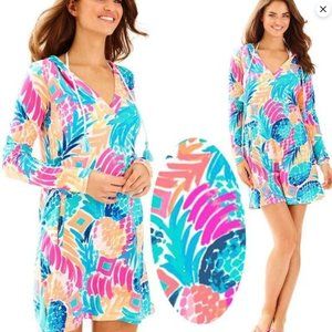 Lilly Pulitzer Rylie Swim Suit Coverup Dress Goombay Island Resort UPF 50 SPF S